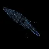 A photo of a squid using bioluminescence to hide in the deep sea. 