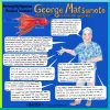 a cartoon of a man in a Hawaiian shirt next to a red vampire squid