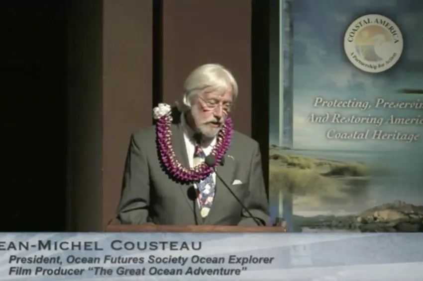 Jean-Michel Cousteau speaking