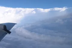 A view of a hurricane's eyewall