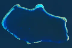 A birds eye view of the atoll 