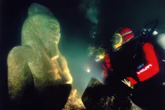 In Egypt, Dr. Jean-Daniel Stanley of the Smithsonian studies submerged ancient settlements.