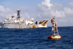 One ocean. More than 100 moored buoys gather data on the single, contiguous, body of water that encircles the globe.