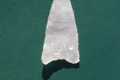 A point made of Ramah Chert that belonged to the early Eskimo group known as the Groswater Dorset Smithsonian Arctic Studies Center