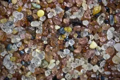 grains of sand collected from Orient Point, Long Island, NY