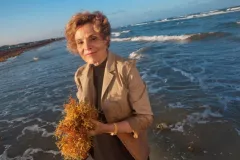 Sylvia Earle on a beach