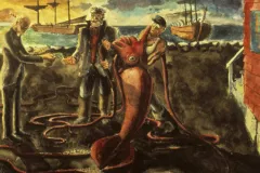 In 1874, Reverend Moses Harvey of Newfoundland bought a dead giant squid caught by fishermen.