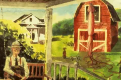 In 1874 Reverend Moses Harvey of Newfoundland displayed the giant squid he bought on the side of his barn, much to the dismay of Mrs. Harvey.