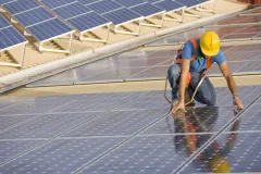 Worldwide, installations of solar energy doubled from 2007 to 2008. China is leading the way in solar cell production.