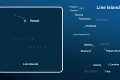 The Line Islands are one of the most remote places in the Pacific Ocean.