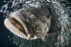 Goliath grouper during the annual spawning event in Jupiter, FL.