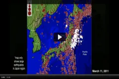 It is estimated that the March 11, 2011 earthquake in Japan was 1,000 times more powerful than the quake that struck Haiti in 2010. Watch as Smithsonian geologist Dr. Liz Cottrell explains this and more about the major earthquake and tsunami in Japan.