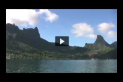 A view of the island of Moorea. 