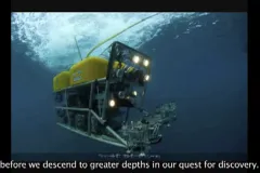remotely operated vehicle underwater