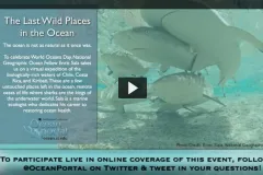 Screen shot from lecture on World Ocean Day. 
