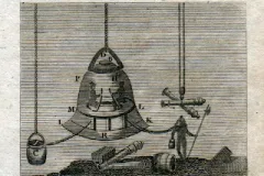 a sketch of an old dive bell