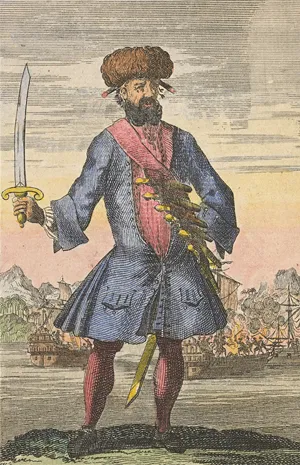 Blackbeard the Pirate engraving