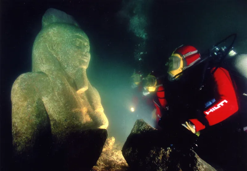 In Egypt, Dr. Jean-Daniel Stanley of the Smithsonian studies submerged ancient settlements.