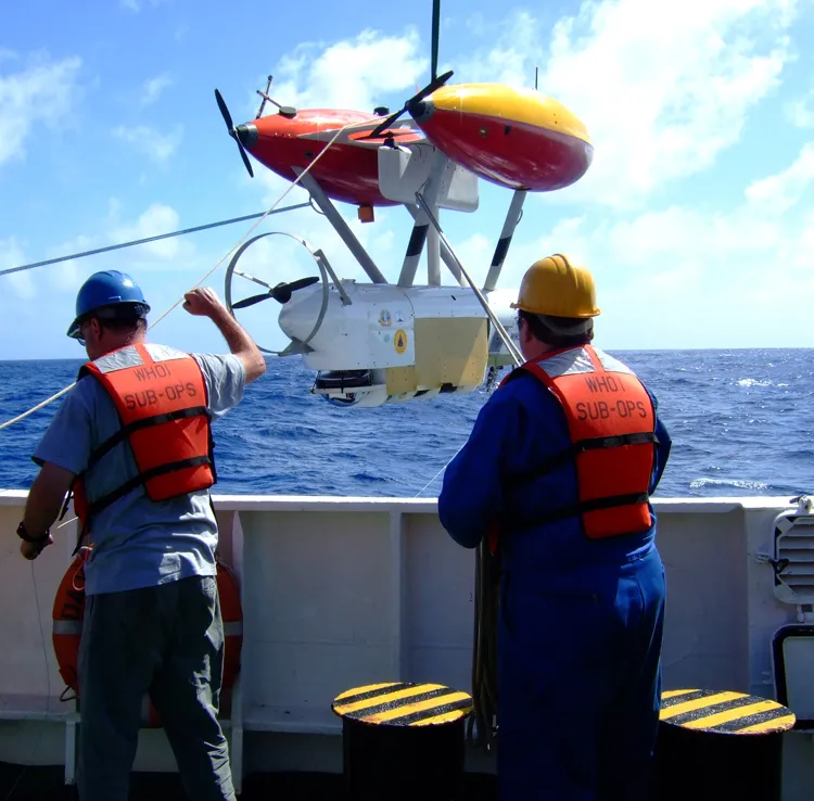 This autonomous operated vehicle will map areas of seafloor earthquakes.