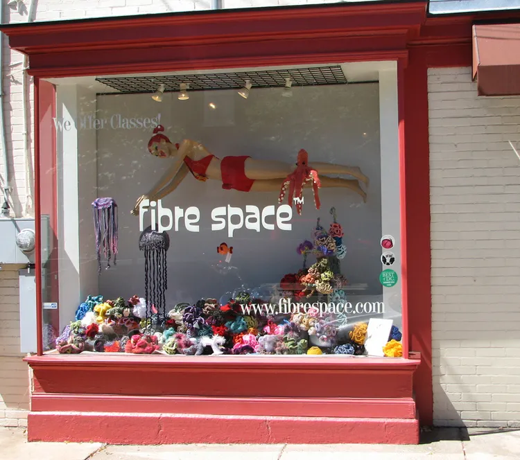 Local yarn and craft shops were highly involved in creating the Smithsonian Community Reef—the local community’s accompaniment to the Hyperbolic Crochet Coral Reef exhibit.