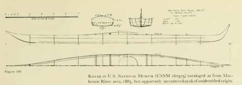 a sketch of a kayak design