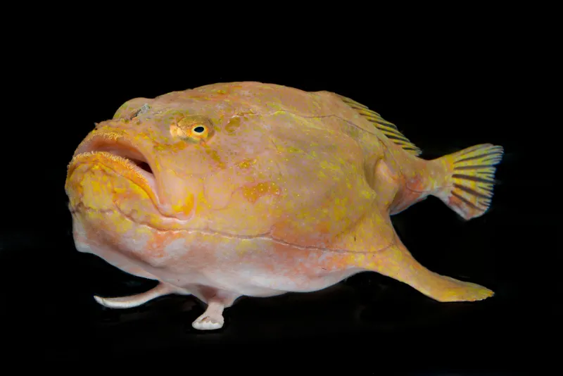 A sea toad from the deep waters off of Curacao.