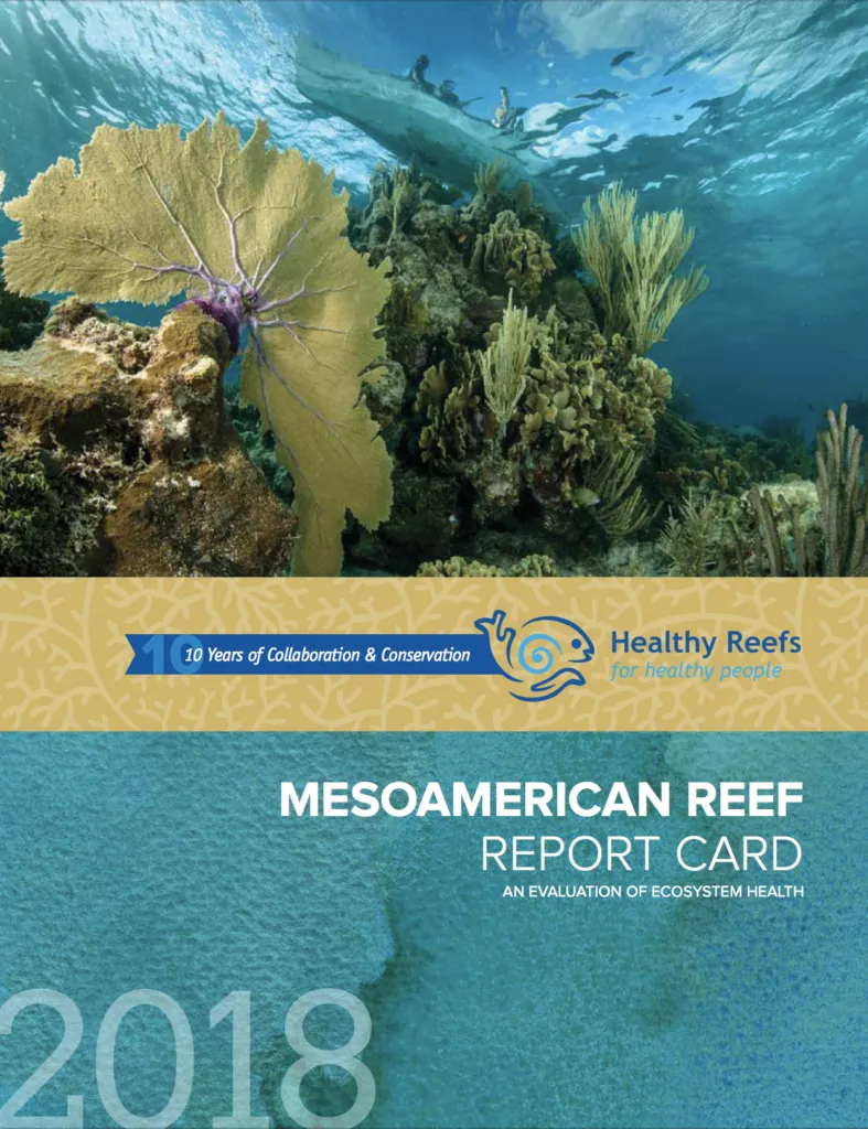 Cover of 2018 Mesoamerican Reef Report Card