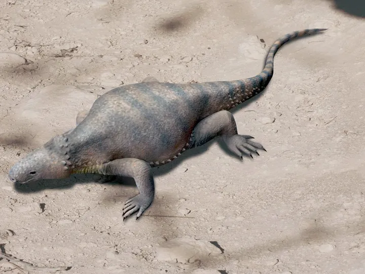 an imagined illustration of an ancient sea turtle ancestor