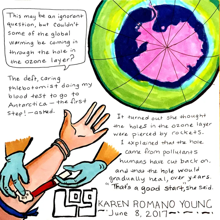 Karen Romano Young's first #AntarcticLog