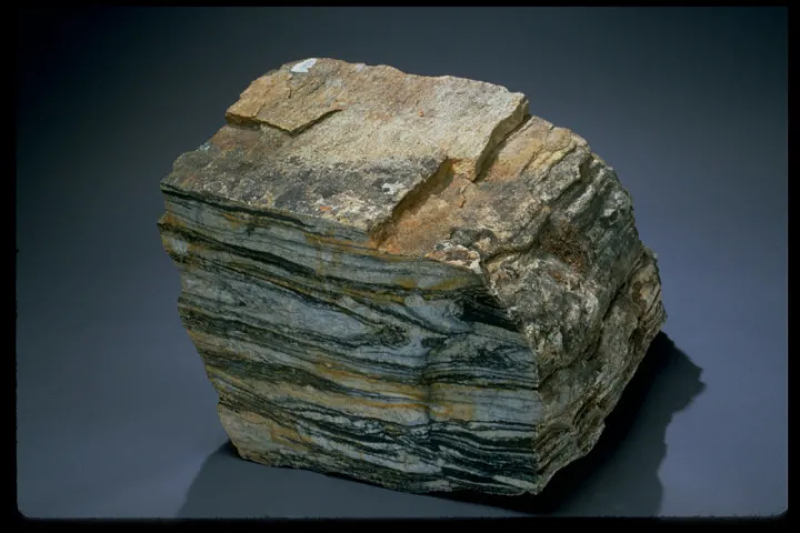 a striated rock